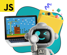Язык программирования JavaScript + AI. Проектное обучение + геймификация + AI-помощники - КИБЕРшкола программирования для детей, компьютерные курсы для школьников, начинающих и подростков - KIBERone г. Люблино