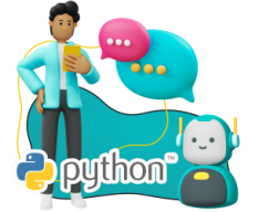 Умный чат-бот на Python - КИБЕРшкола программирования для детей, компьютерные курсы для школьников, начинающих и подростков - KIBERone г. Люблино