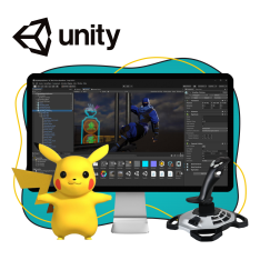 Мир игр на Unity 2D на популярном движке + AI-помощники - КИБЕРшкола программирования для детей, компьютерные курсы для школьников, начинающих и подростков - KIBERone г. Люблино