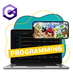 Программирование на C#. Удивительный мир 2D-игр - КИБЕРшкола программирования для детей, компьютерные курсы для школьников, начинающих и подростков - KIBERone г. Люблино