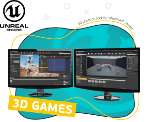 Unreal Engine 4. Игровой движок - КИБЕРшкола программирования для детей, компьютерные курсы для школьников, начинающих и подростков - KIBERone г. Люблино