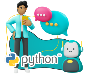 Умный чат-бот на Python - КИБЕРшкола программирования для детей, компьютерные курсы для школьников, начинающих и подростков - KIBERone г. Люблино